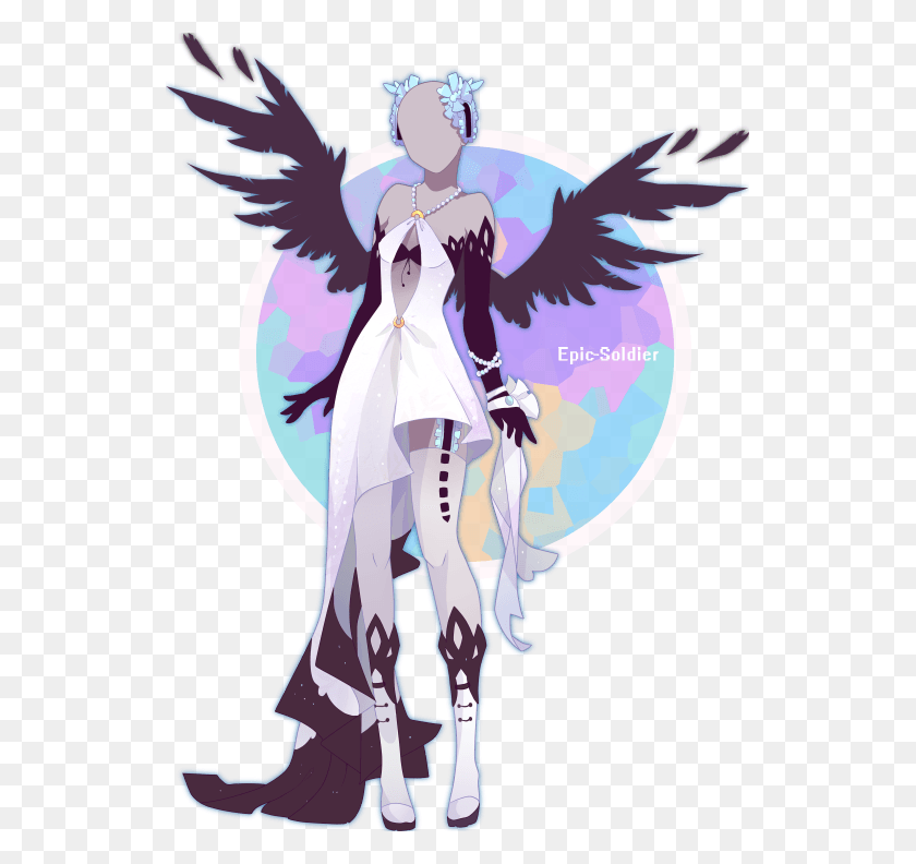 535x732 Anime Angel Cute Anime Fairy Outfits, Archangel, Graphics HD PNG Download