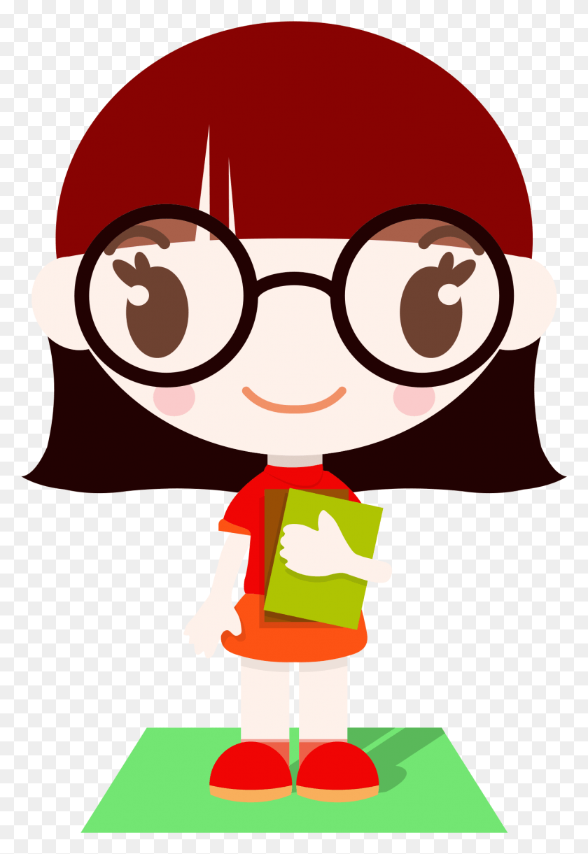 1385x2062 Anime Asian Girl With Glasses Cartoon, Goggles, Accessories, Accessory Descargar Hd Png