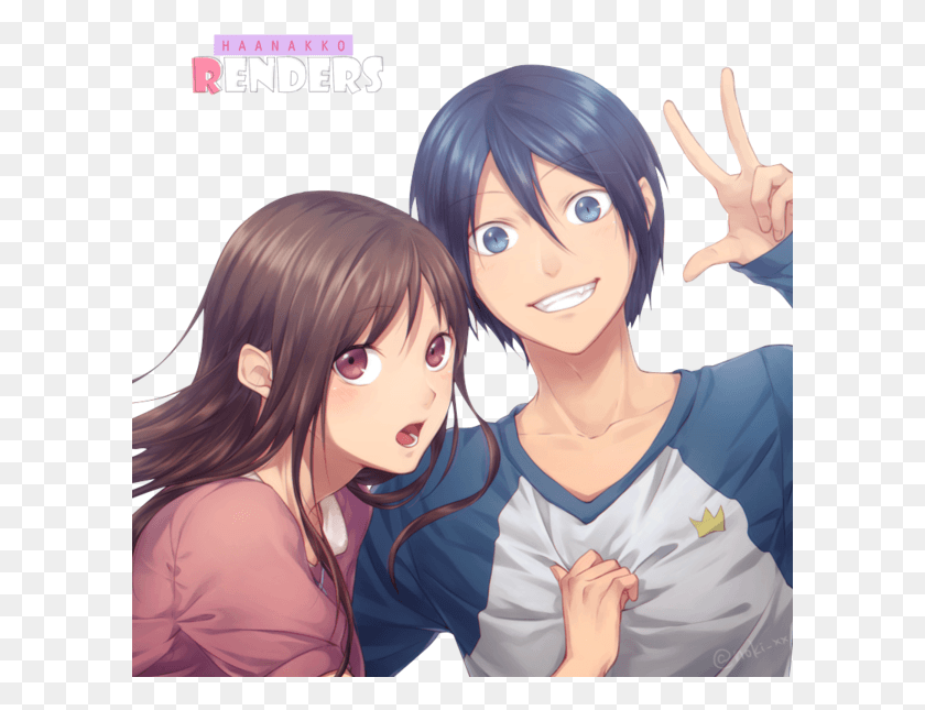 601x585 Anime Bff Boy And Girl, Comics, Book, Person HD PNG Download