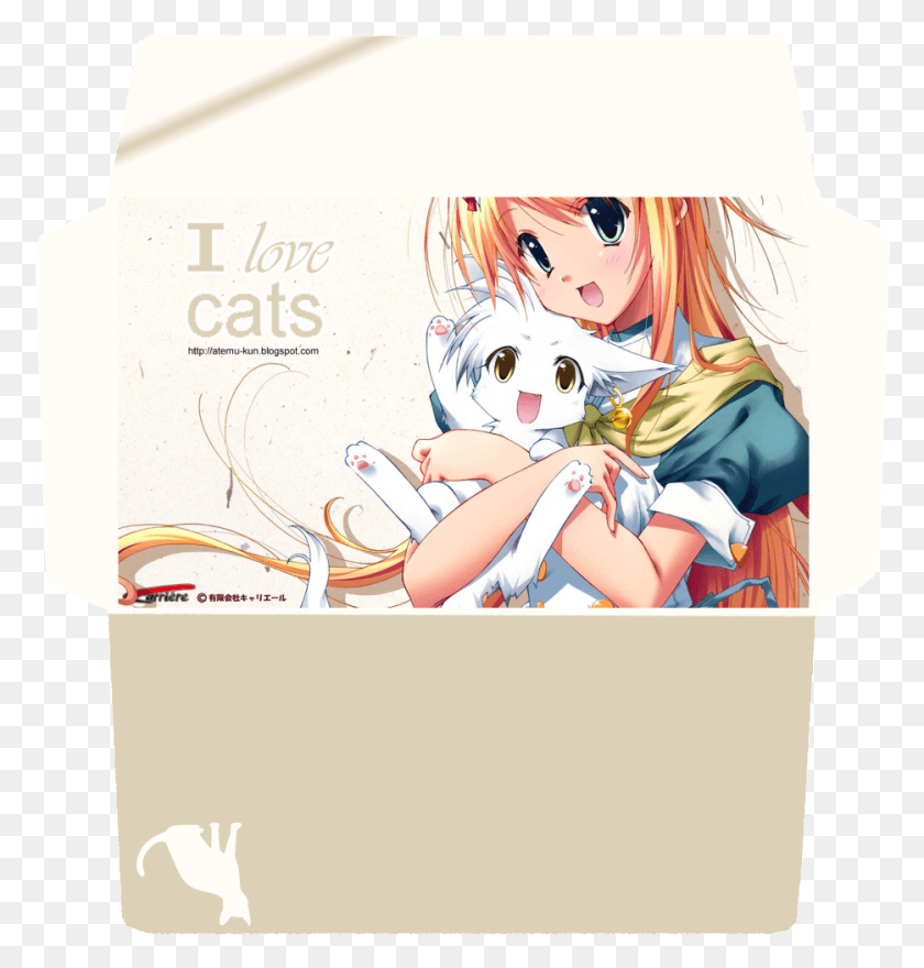 934x982 Anime Cats Photo Manga Girl With Puppy, Person, Human, Pillow HD PNG Download