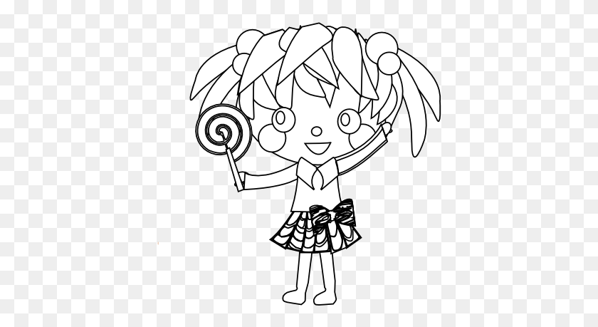 400x399 Anime Character Art 40 Black White Line Art 555px Line Art, Doodle HD PNG Download