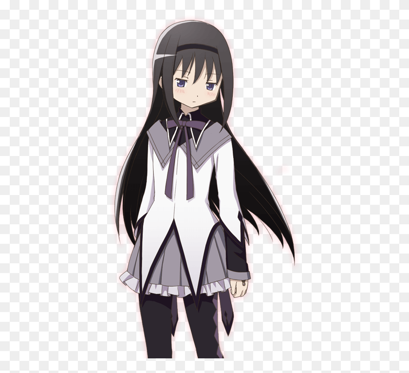 390x705 Anime Characters Who Resemble My Personality Homura Akemi Transparent, Clothing, Apparel, Manga HD PNG Download