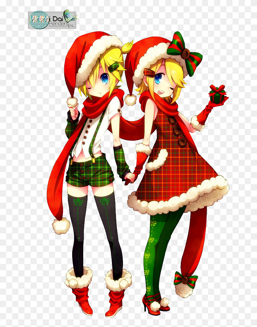 660x1005 Anime Christmas Day, Clothing, Apparel, Manga HD PNG Download