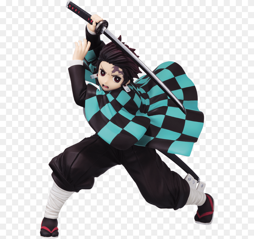 Anime Demon Tanjiro Kamado, Person, People, Sword, Weapon Transparent PNG