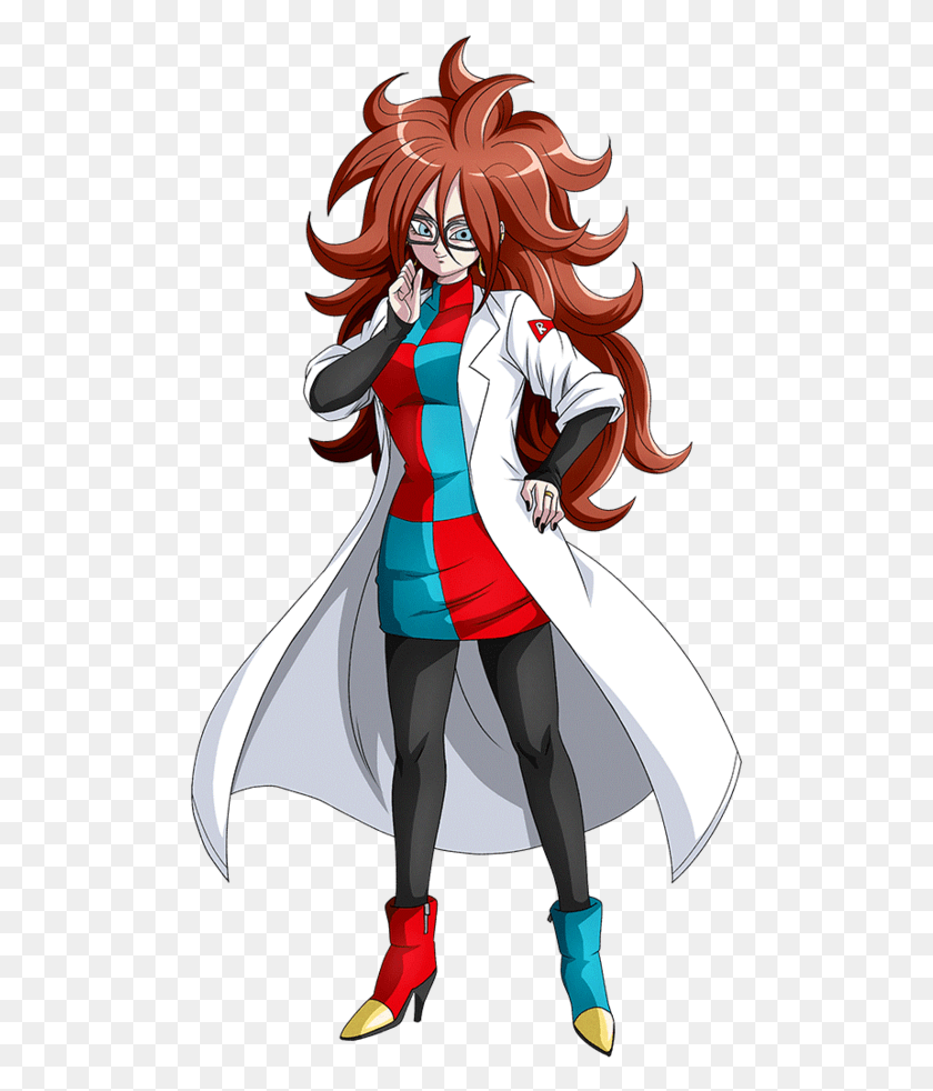 499x922 Anime Dragon Ball Fighterz Android 21 Artist Request Android, Manga, Comics, Book HD PNG Download