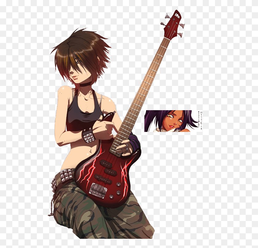 531x748 Anime Emo Girl, Guitar, Leisure Activities, Musical Instrument HD PNG Download