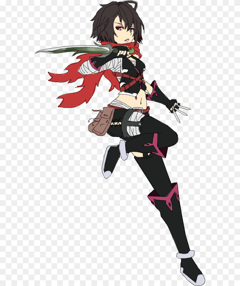 598x1000 Anime Girl Ninja Assassin Ninja Assassin Anime Girl, Book, Comics, Publication, Face Transparent PNG