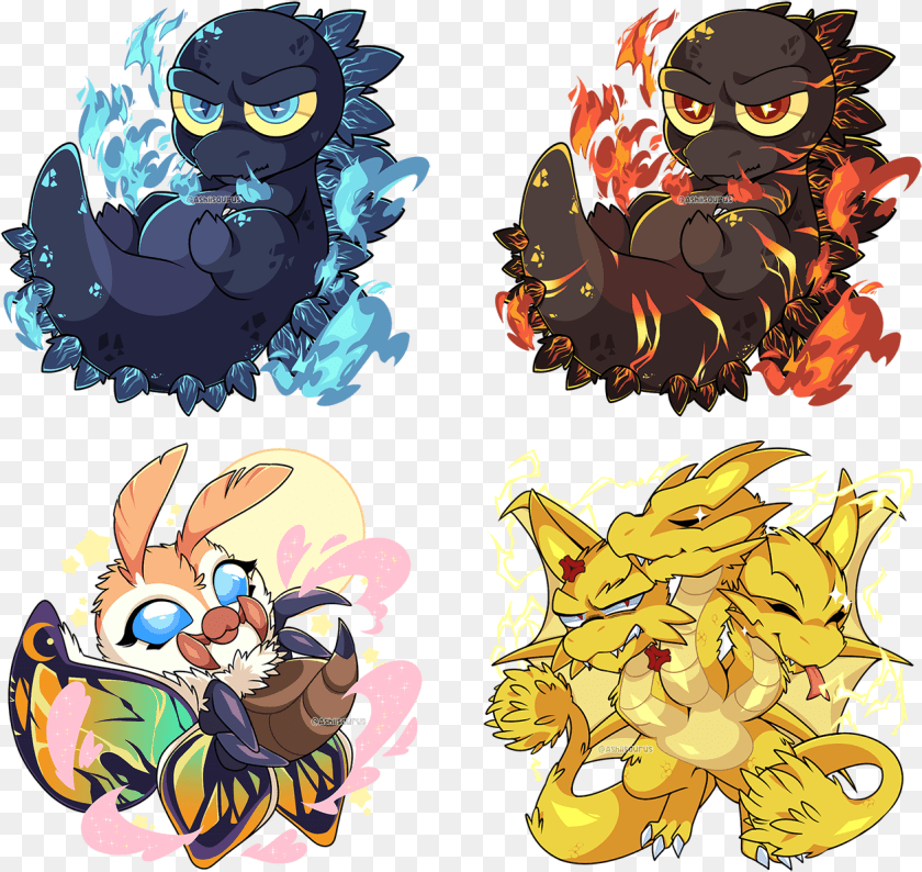 Anime Godzilla X Mothra Love 2 2019, Art, Book, Comics, Graphics PNG