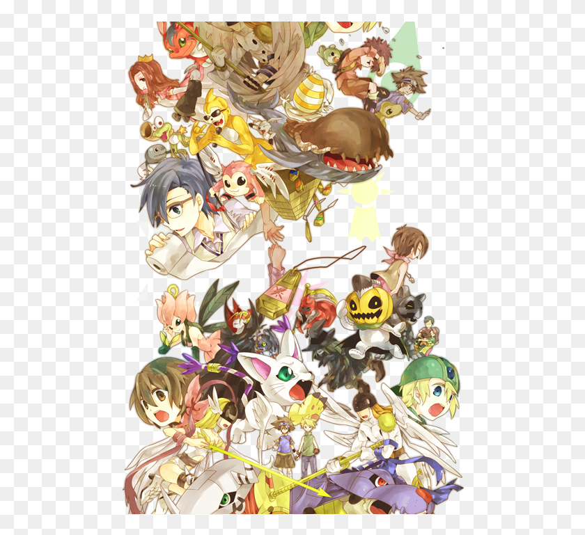 494x709 Аниме Kawaii И Digimon Image Digimon Adventure Kawaii, Графика, Цветочный Дизайн Hd Png Скачать