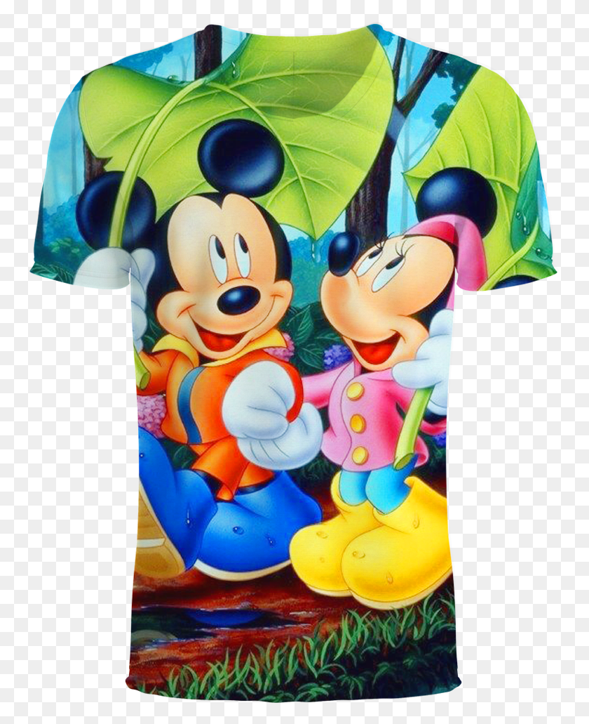 757x971 Anime Mickey Minnie Mouse 3d T Shirt Cell Phone Wallpaper Disney Theme, Clothing, Apparel, Graphics HD PNG Download