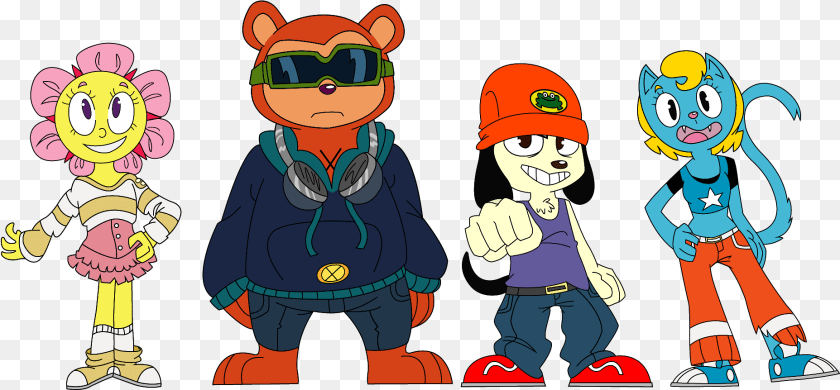 1855x862 Anime Parappa The Rapper Parappa The Rapper Fan Art, Baby, Person, Face, Head PNG