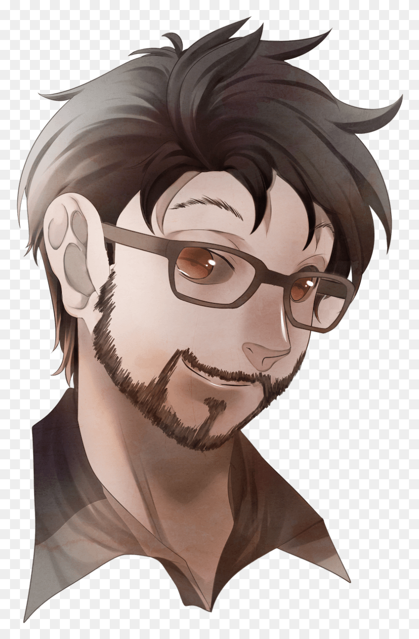 789x1235 Anime Portrait Of Chase Baker By Kura Ou Via Artcorgi Cartoon, Face, Person, Human HD PNG Download