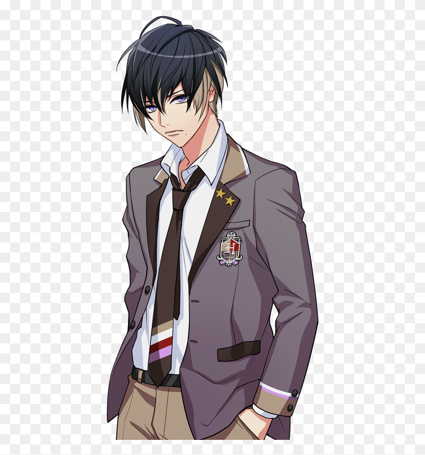 420x841 Anime School Boy Anime School Boy Transparent, Tie, Accessories, Accessory HD PNG Download