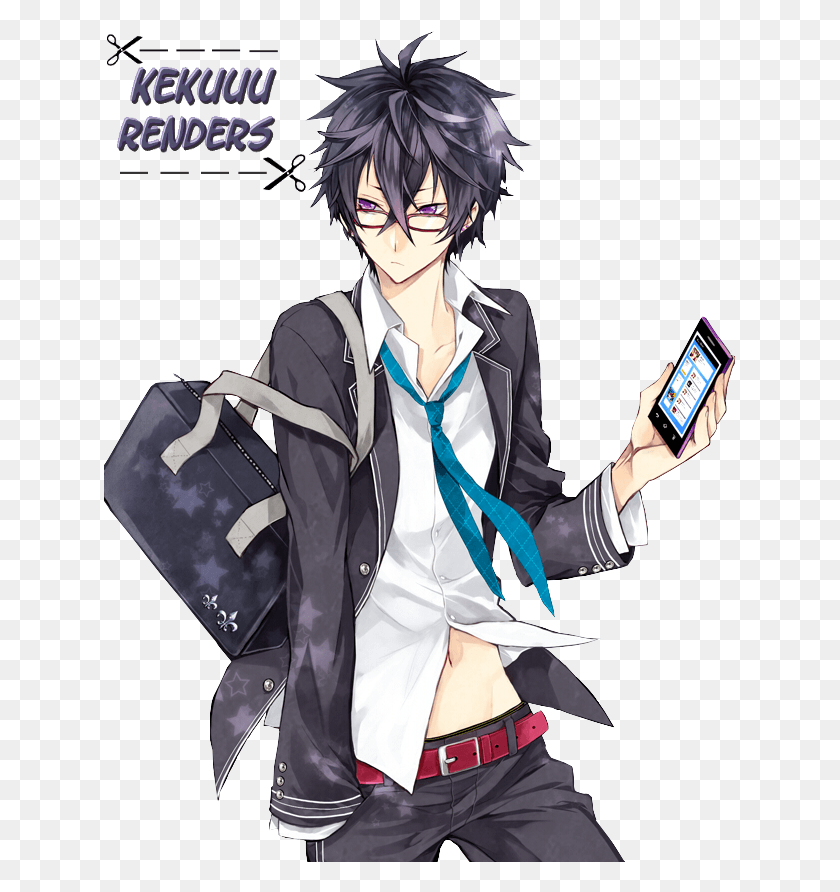 633x832 Anime School Boy Render By Kekuuu By Kekuuu Anime School Boy, Person, Human, Comics HD PNG Download