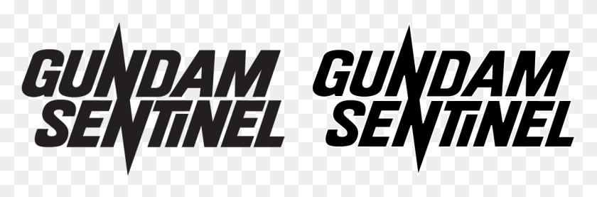1121x312 Anime Show Logos Gundam Sentinel, Text, Alphabet, Word HD PNG Download
