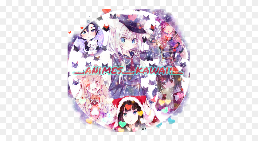 399x399 Anime Sticker Anime, Collage, Poster, Advertisement Descargar Hd Png