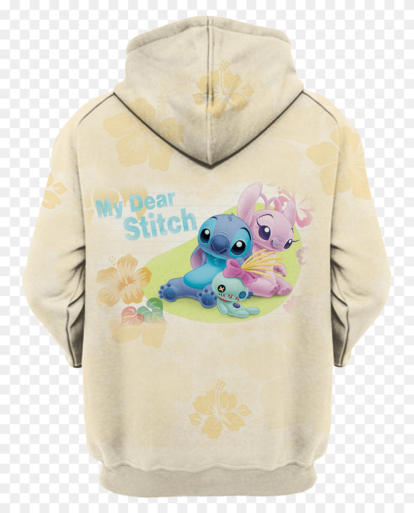 751x980 Anime Stitch Lilo Disney Hoodie 3d, Clothing, Apparel, Sweatshirt HD PNG Download