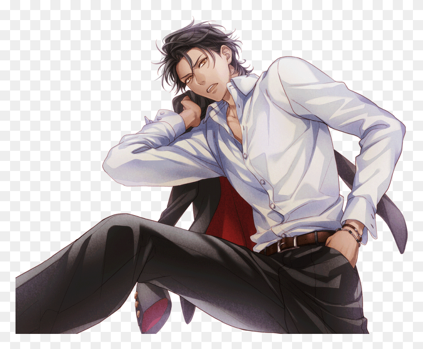 1014x825 Anime Transparent Bad Boy Bad Boy Anime Boy Black Hair, Dance Pose, Leisure Activities, Person HD PNG Download