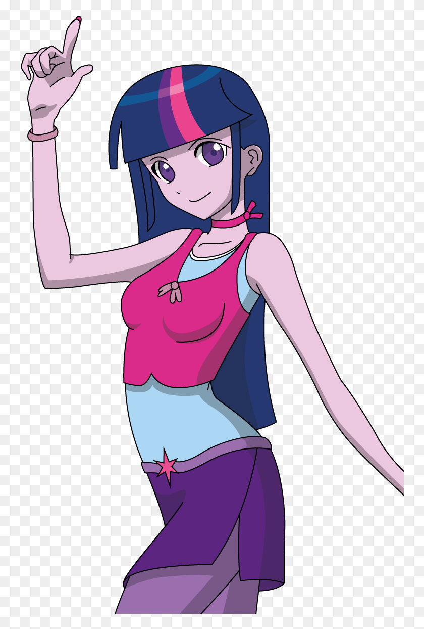 760x1184 Anime Twilight Sparkle By Lhenao Cartoon, Clothing, Apparel, Person HD PNG Download