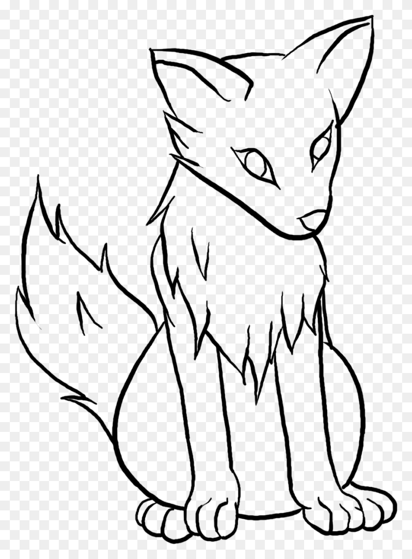 900x1245 Anime Wolves To Draw Easy Cute Wolf Drawings, Gray, World Of Warcraft HD PNG Download