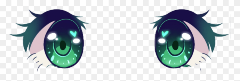 1051x303 Animeeyes Sticker Anime Eyes Transparent Background, Text, Screen, Electronics HD PNG Download