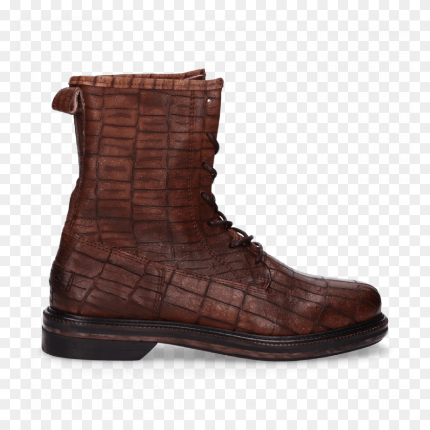840x840 Ankle Boot With Lace Up Printed Leather Brown Work Boots, Shoe, Footwear, Clothing HD PNG Download