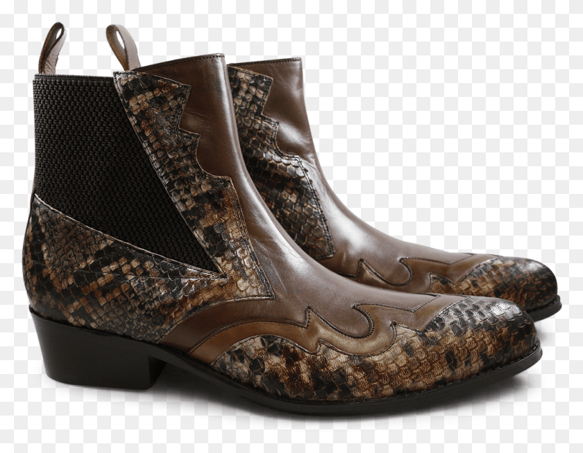 995x759 Ankle Boots Hugo 1 Snake Crust Chestnut Chestnut Elastic Chelsea Boot, Clothing, Apparel, Footwear HD PNG Download