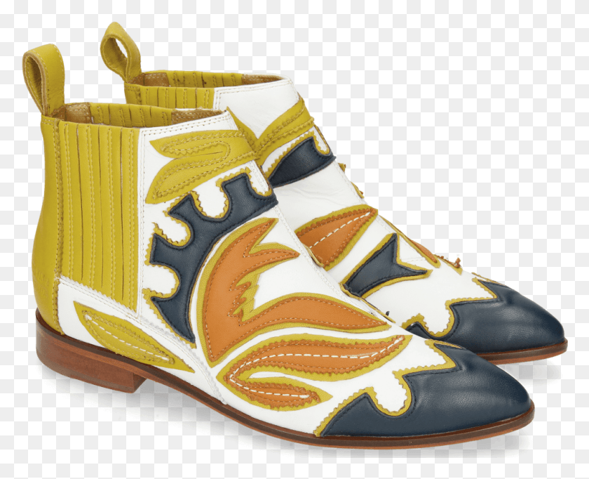 Ankle Boots Jessy 42 Nappa Navy Orange Sandal, Clothing, Apparel, Shoe HD PNG Download