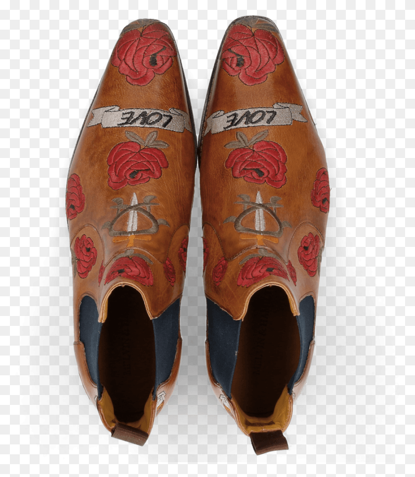 869x1010 Ankle Boots Jordan 2 Indus Tan Embroidery Bee Slip On Shoe, Clothing, Apparel, Footwear HD PNG Download