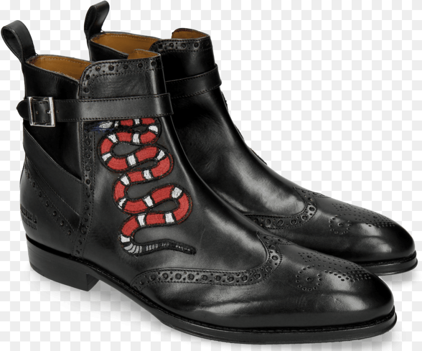 1006x837 Ankle Boots Kane 9 Black Strap Black Patch Snake Melvin And Hamilton Kane, Clothing, Footwear, Shoe, Boot Sticker PNG