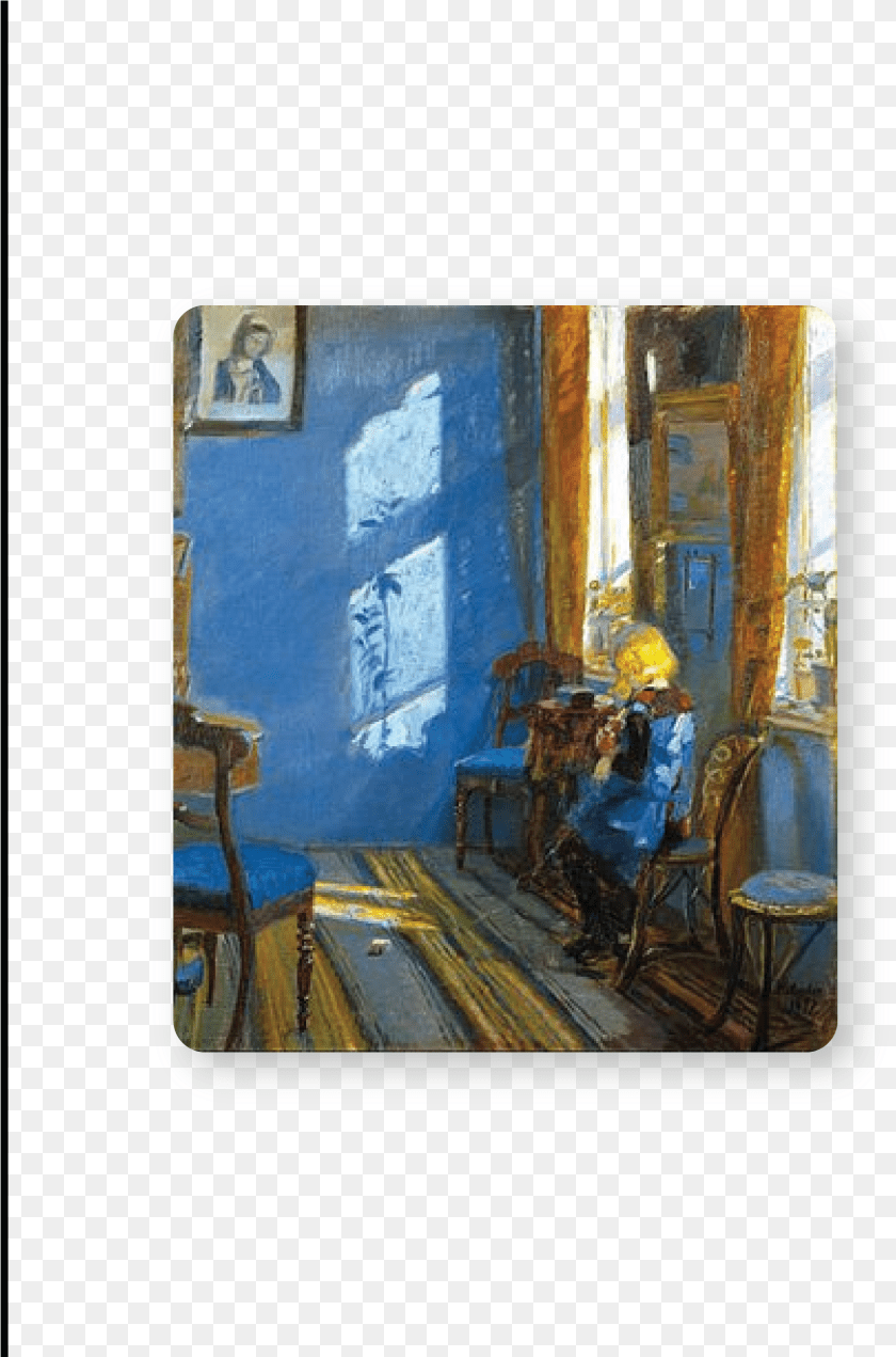 1686x2551 Anna Ancher Sunlight In The Blue Room, Art, Painting, Chair, Furniture Clipart PNG