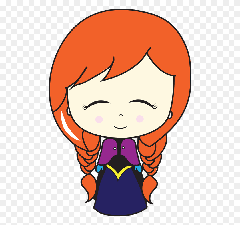 500x727 Anna Frozen Easy Drawing, Face HD PNG Download