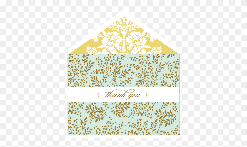 395x442 Anna Griffin Thank You Cards Motif, Rug, Paper HD PNG Download