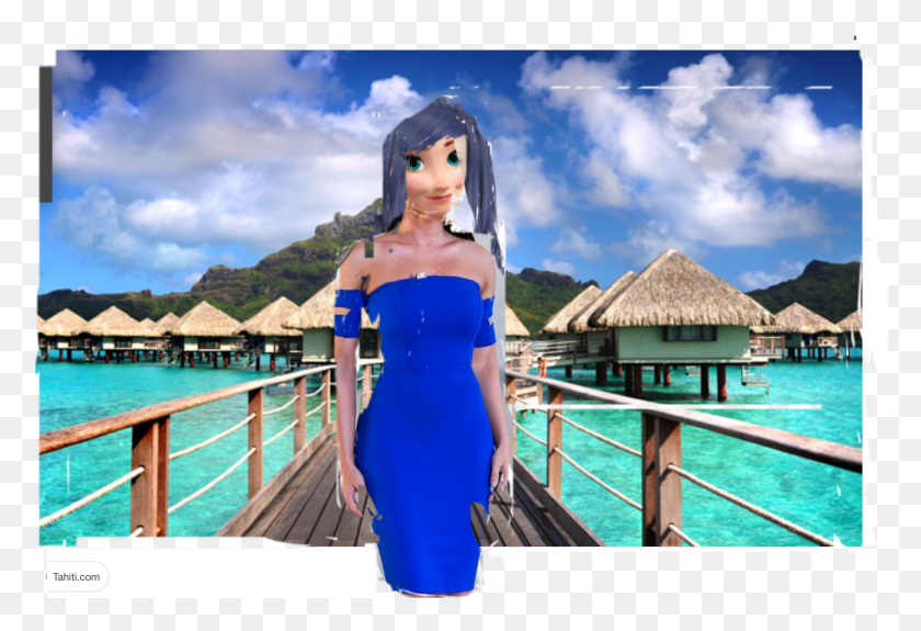 1992x1316 Anna In Bora Bora Hotel Bora Bora Le Meridien, Clothing, Dress, Building HD PNG Download
