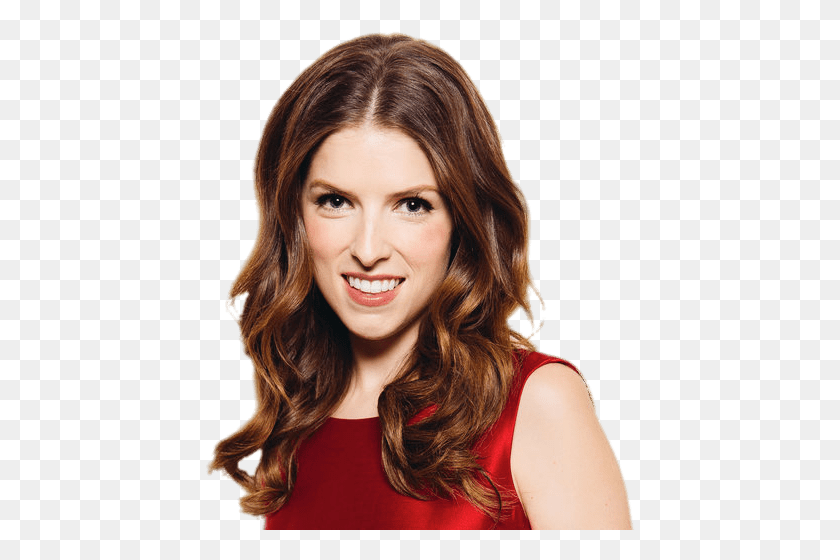 Anna Kendrick Smiling Anna Kendrick In Red, Face, Person, Female HD PNG Dow...