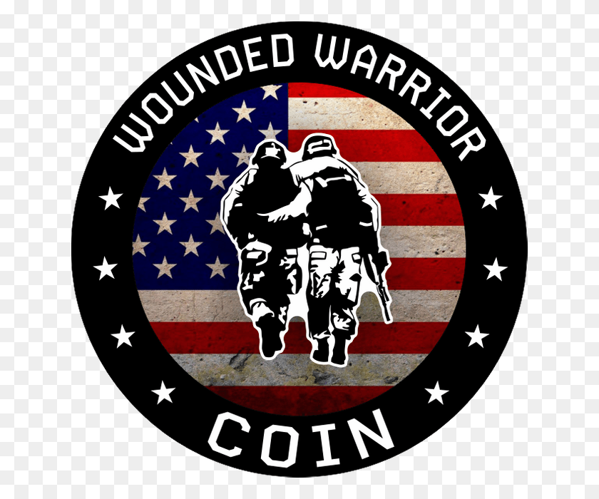 640x640 Annairdropwounded Warrior Coin Police Tactical Training Logo, Poster, Advertisement, Symbol HD PNG Download