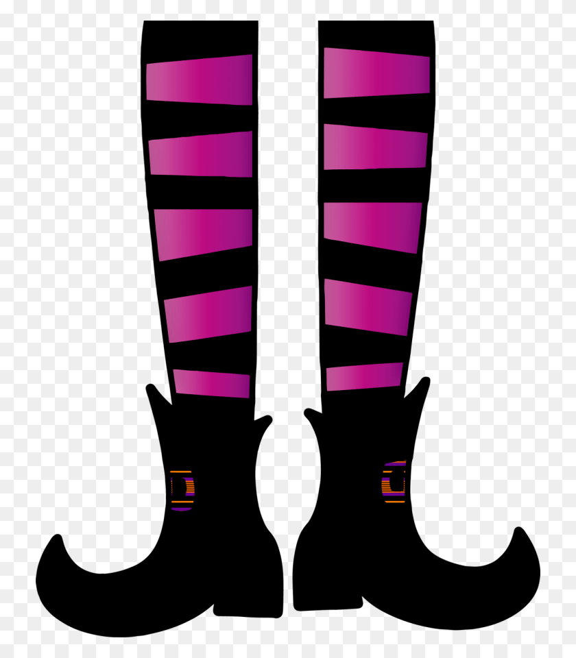 736x900 Annalise Batista Via Pixabay Halloween Witch Legs, Clothing, Apparel, Footwear HD PNG Download