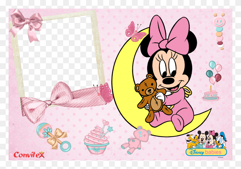1772x1201 Anncios Minnie Mickey Baby, Ropa, Textil, Texto Hd Png