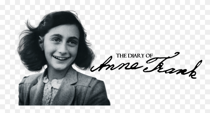 785x398 Anne Frank D, Face, Person, Smile HD PNG Download