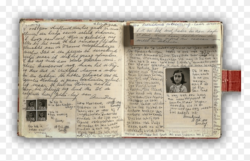 825x510 Anne Frank Vellum, Book, Text, Person HD PNG Download