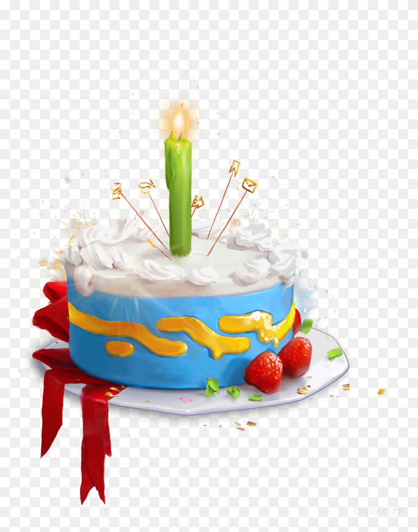 972x1259 Anniversary Cake Birthday Cake, Dessert, Food, Cream HD PNG Download