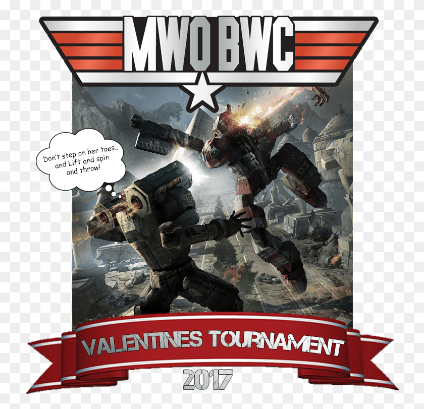 740x751 Announcing Valentine Tournament Mechs Fighting, Poster, Advertisement, Halo HD PNG Download