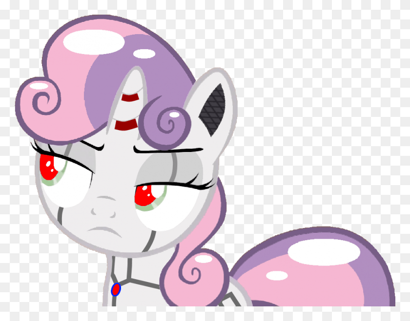 934x718 Annoyed Mlp Sweetie Bot Angry, Doodle HD PNG Download