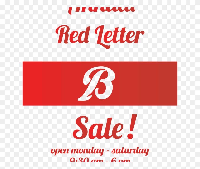 650x650 Annual Red Letter Sale Graphic Design, Text, Number, Symbol HD PNG Download