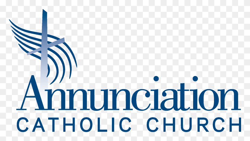 2058x1095 Annunciation Catholic Church Logo, Symbol, Trademark, Text HD PNG Download