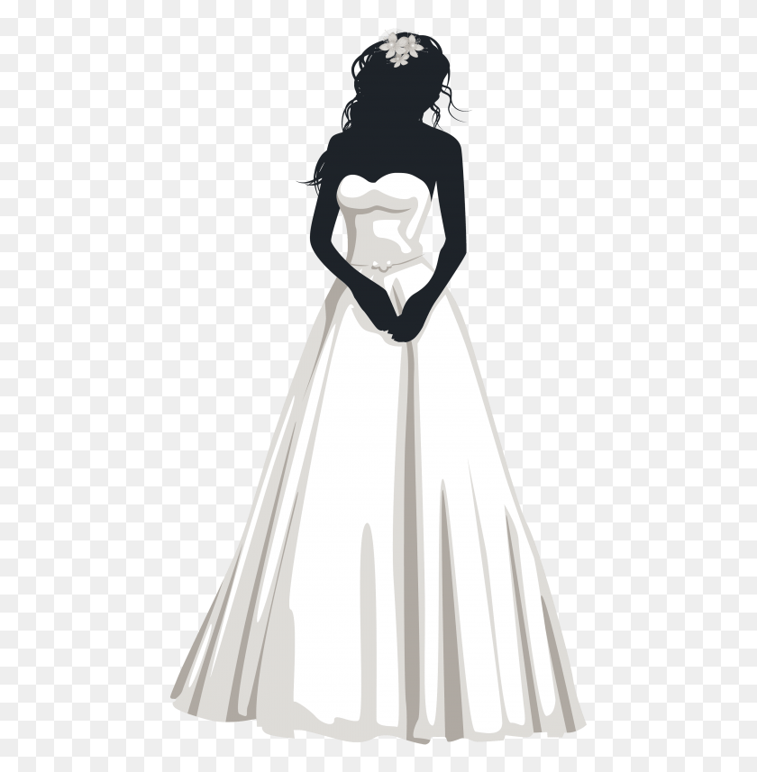 465x797 Anonymous Bride Images Background Bride Clipart Transparent Background, Clothing, Apparel, Dress HD PNG Download