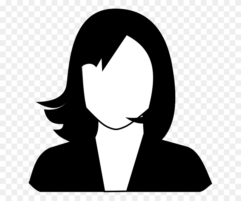 639x640 Anonymous Clipart Female Blank Profile Picture Girls, Stencil, Label HD PNG Download