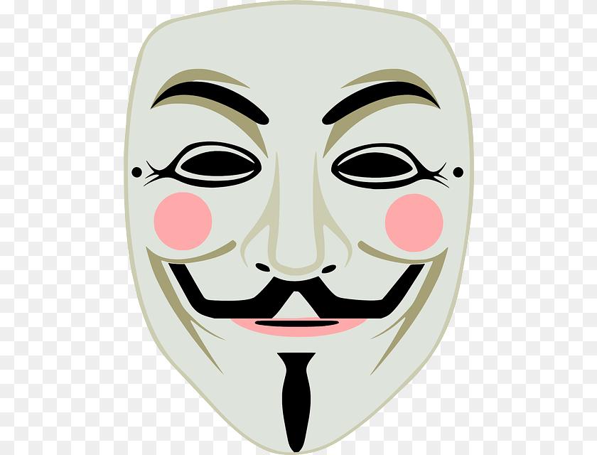 493x640 Anonymous Mask, Face, Head, Person PNG