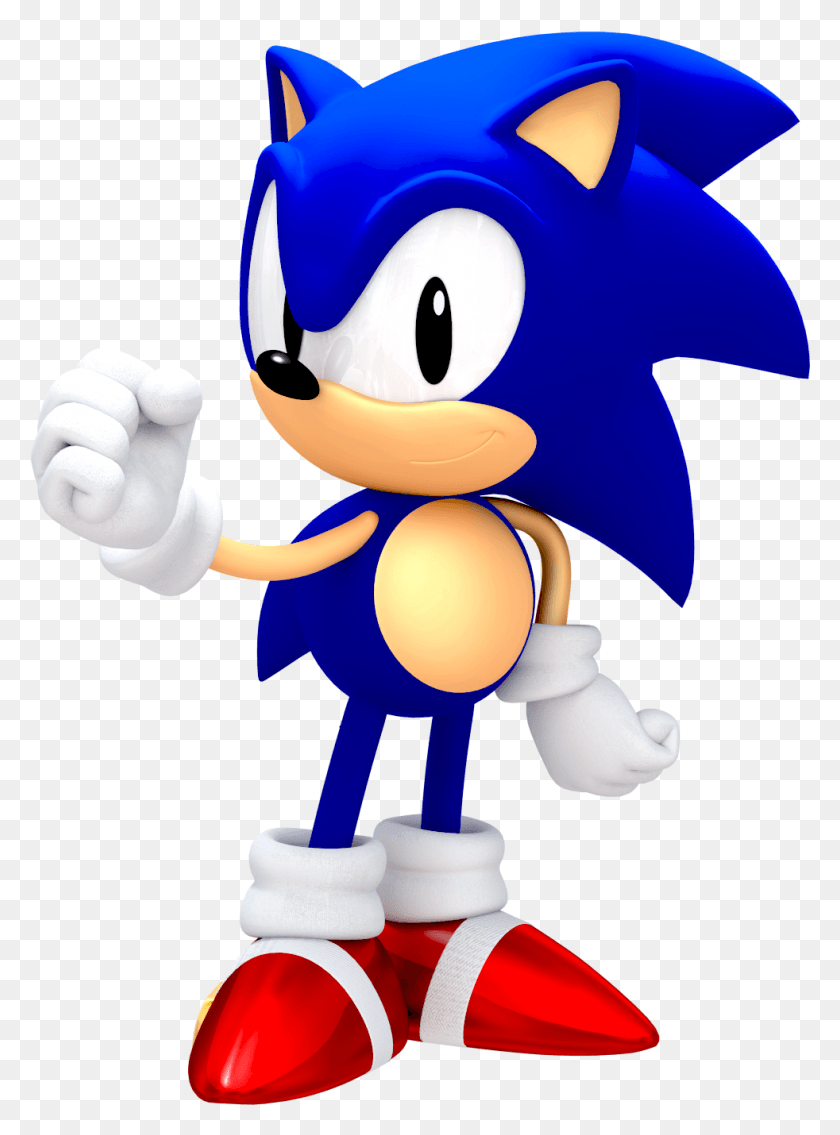 982x1354 Another 25th Anniversary Classic Sonic Render By Jaysonjean Dahqhbx, Toy, Plush, Super Mario HD PNG Download
