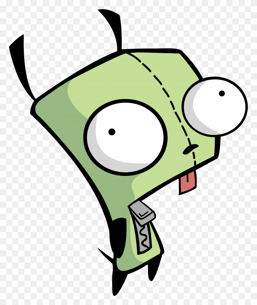 3863x4652 Another Gir Vector Gir Invader Zim Drawings, Clothing, Apparel, Lighting HD PNG Download